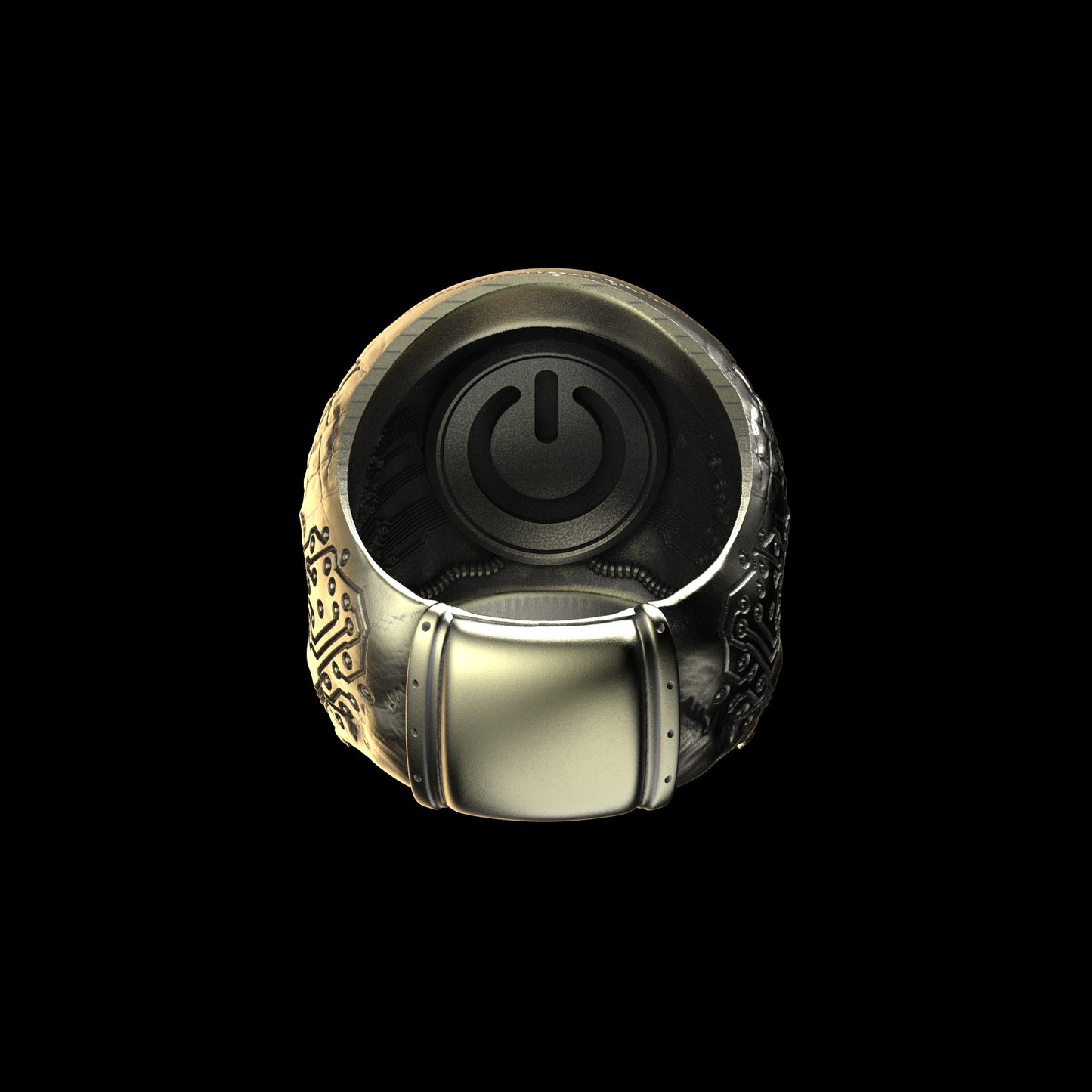 Brass TechSkull.2 Ring