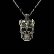 Load image into Gallery viewer, BronzeTechSkull.3 Pendant