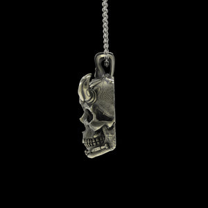 BronzeTechSkull.3 Pendant