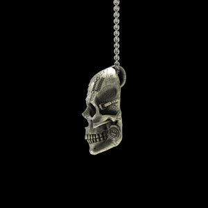 BronzeTechSkull.1 Pendant