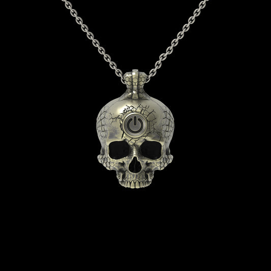 Brass TechSkull.2 Pendant