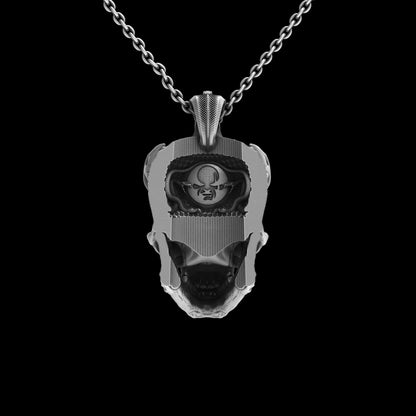 TechSkull.3 Sterling Pendant