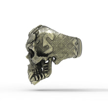 Load image into Gallery viewer, Brass TechSkull.7