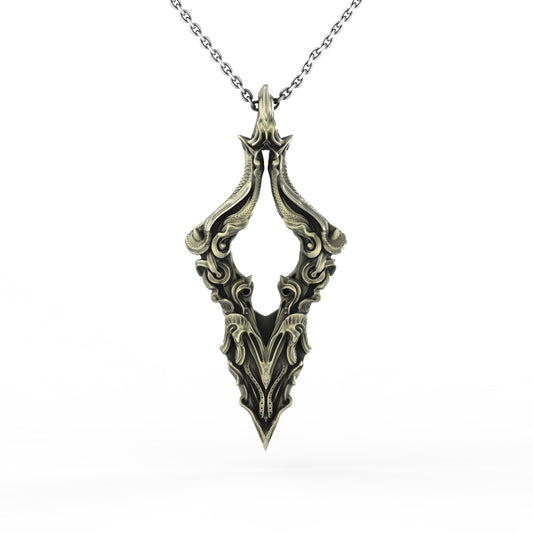Brass Victory Pendant II