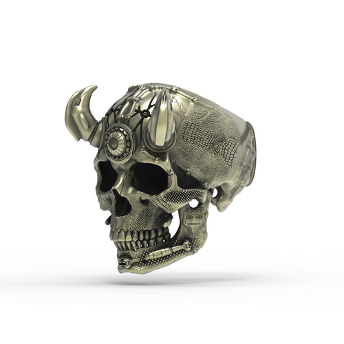 Anillo Techskull.3 de bronce