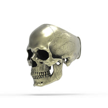 Load image into Gallery viewer, Bronze Anatomical Skull Ring (SIA) Full