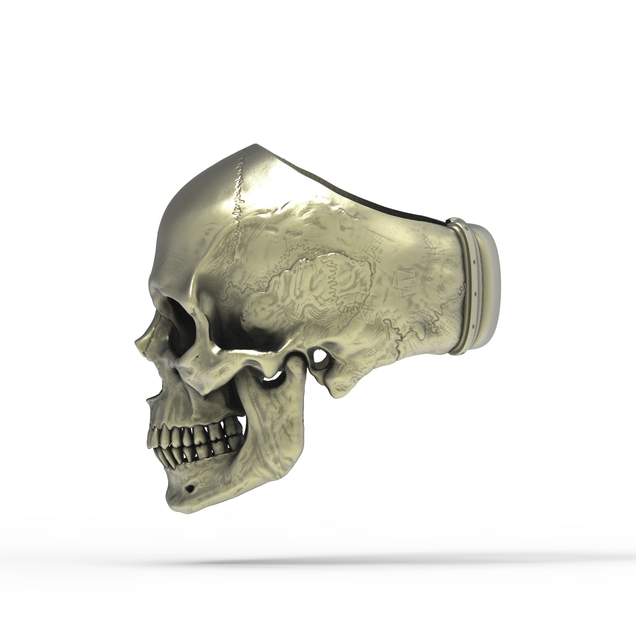 Anatomical on sale skull ring