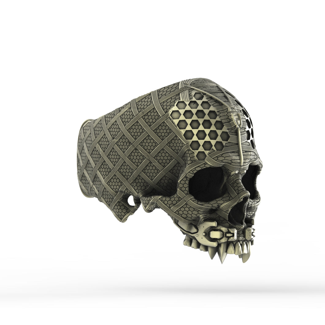 Bronze TechSkull.4 Ring