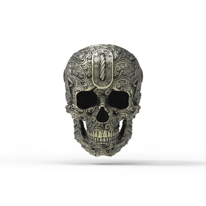 Brass Tied Wind Skull Ring