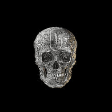 Load image into Gallery viewer, Tied Wind Skull Ring Sterling